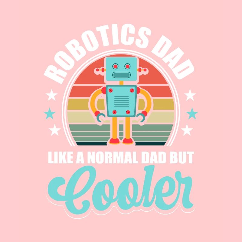 Vintage Droid Builder Robotics Dad Father Retro