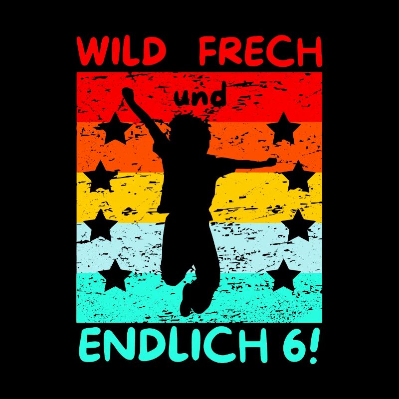 Kindergeburtstag T-Shirt Endlich Wild frech - Tshi