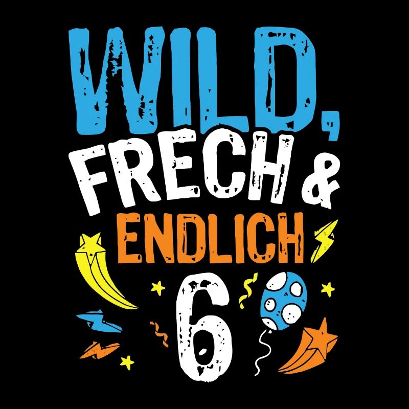 Kindergeburtstag T-Shirt Endlich Wild frech Feier