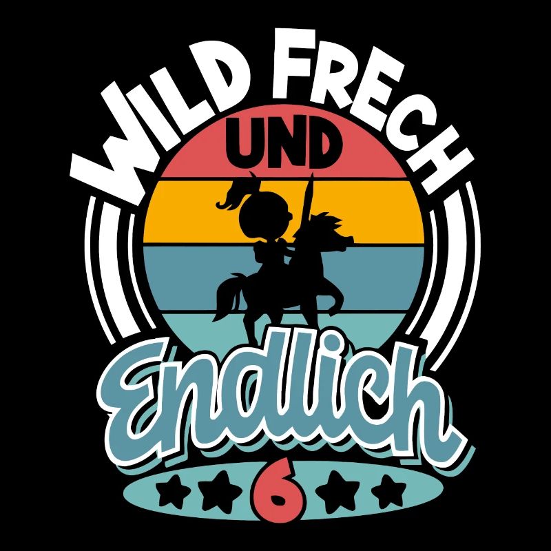Kindergeburtstag T-Shirt Endlich Wild frech Feier