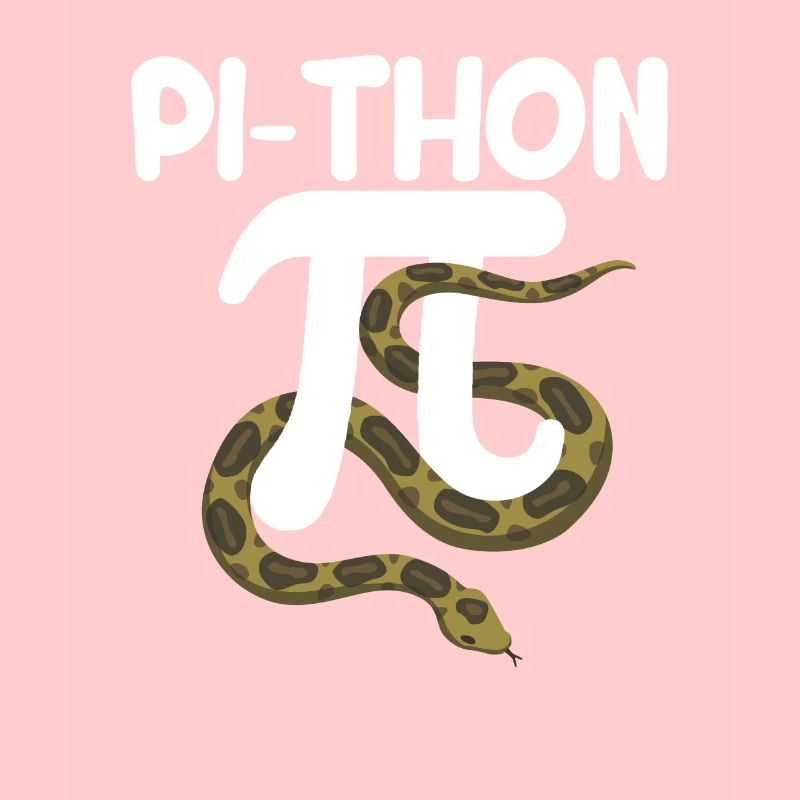Pi-Thon Lustiger Pi-Tag Python Schlange Mathematik