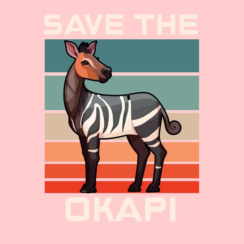 Okapi coucher de soleil Animal