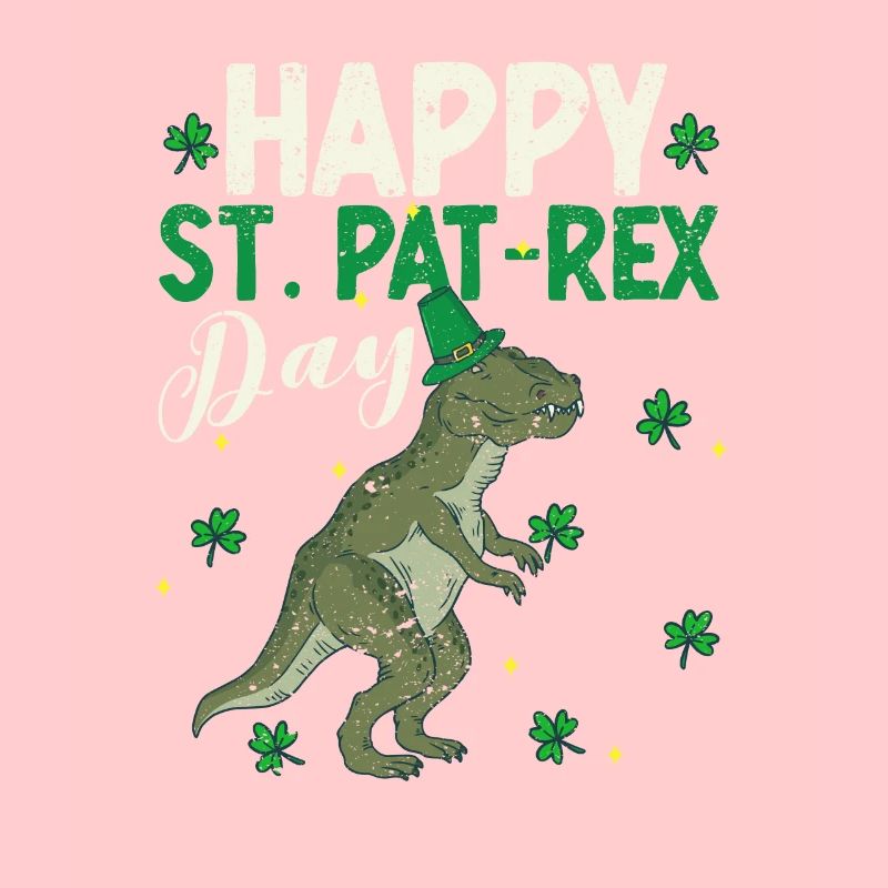 Joyeux jour St.Pat-Rex Saint Patrick dinosaure