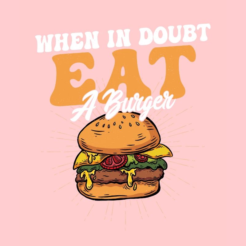 En cas de doute, mangez un hamburger, des petits pains, de la nourriture, du hamburger
