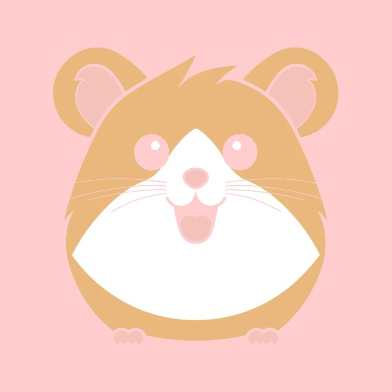 Mignon Humour petit hamster