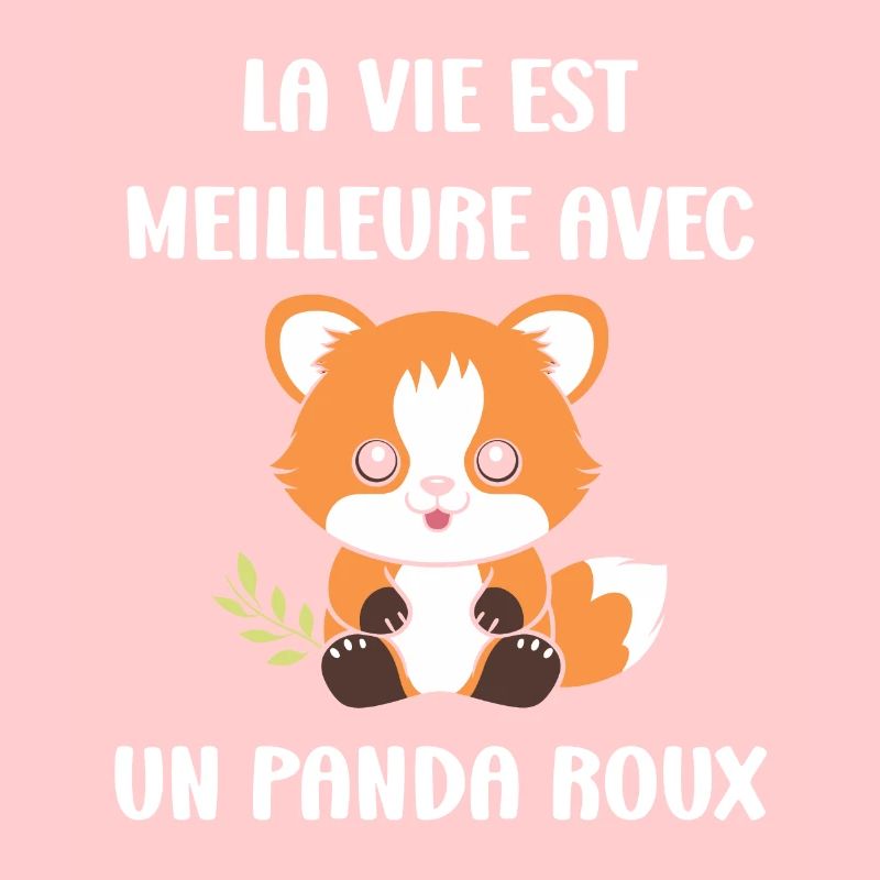 Renard amour Petit panda roux