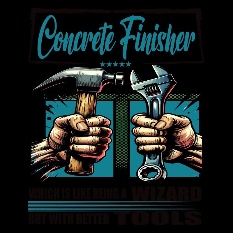 Concrete finisher Beruf Spruch Arbeiter