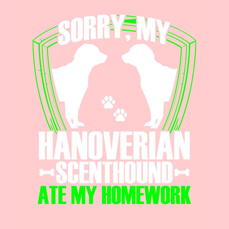 Hanoverian hound has eaten