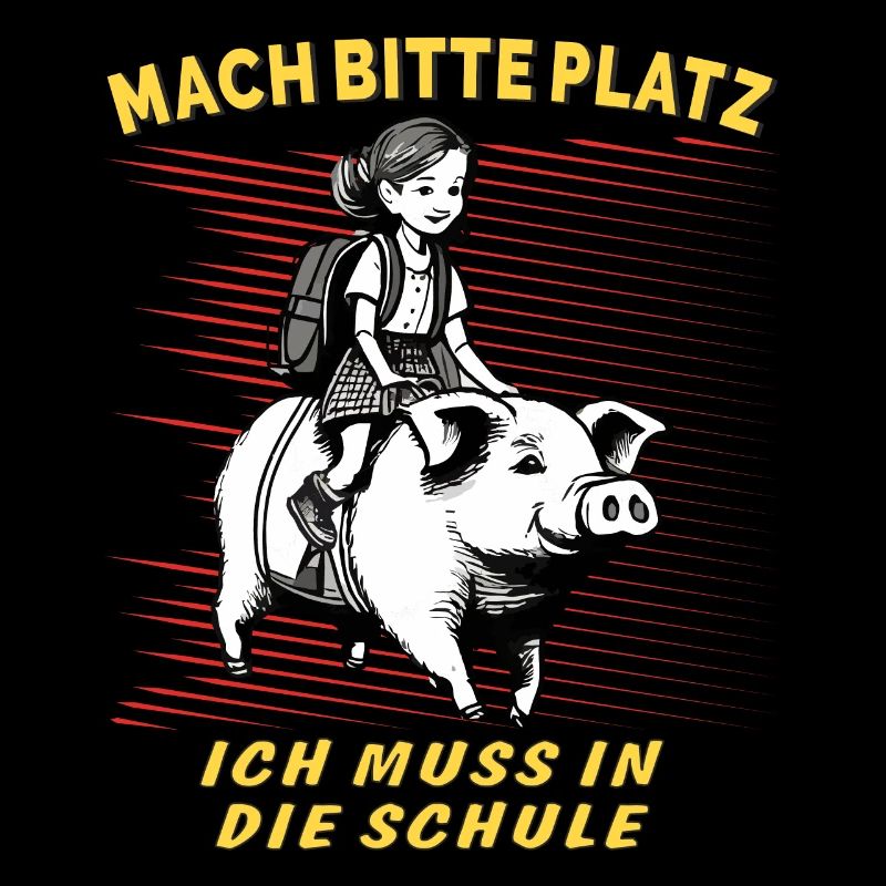 SCHWEIN KIND MÄDCHEN SCHULE