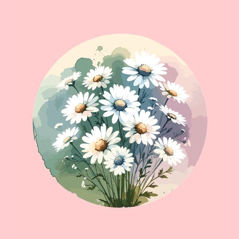 Gänseblümchen gezeichnet