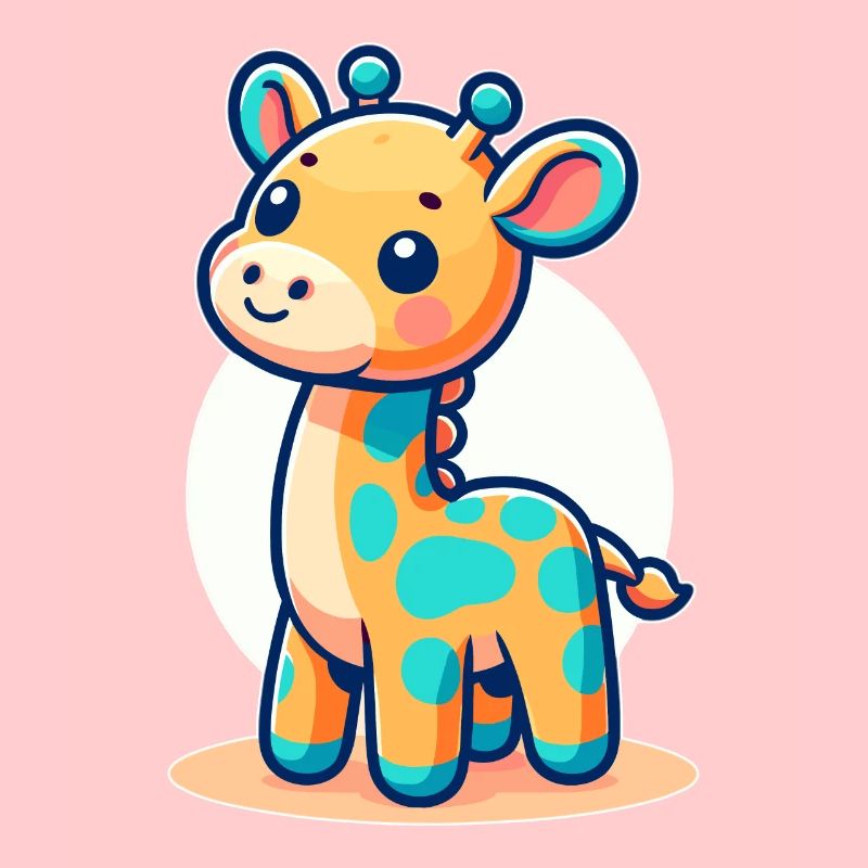 kindlich gestaltete Giraffe