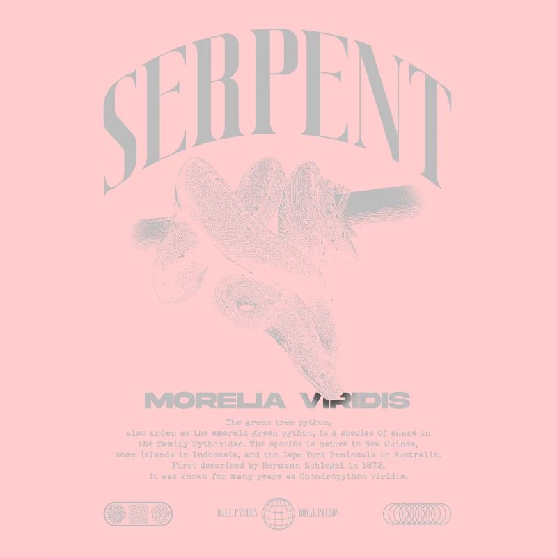 Grüner Baum Python Modern Reptile Keeper Streetwear