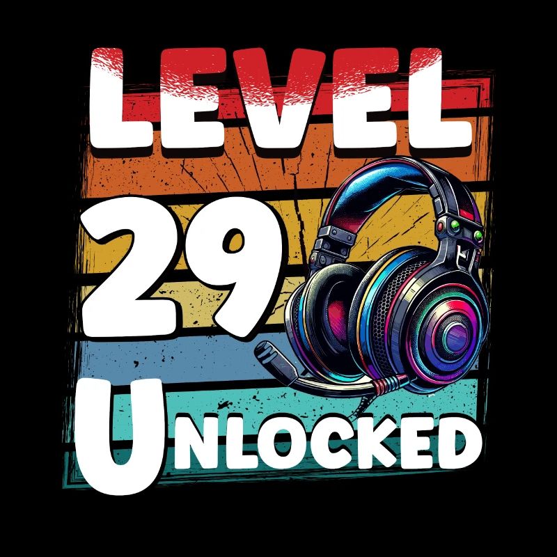 Gaming Geburtstag Level 29 freigeschaltet Zocker