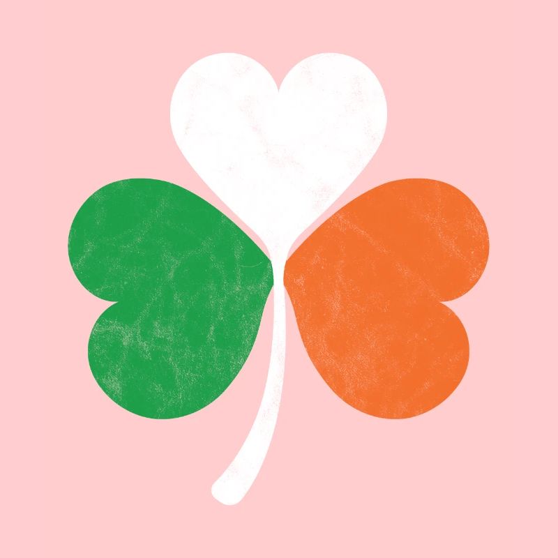 Trèfle du drapeau irlandais