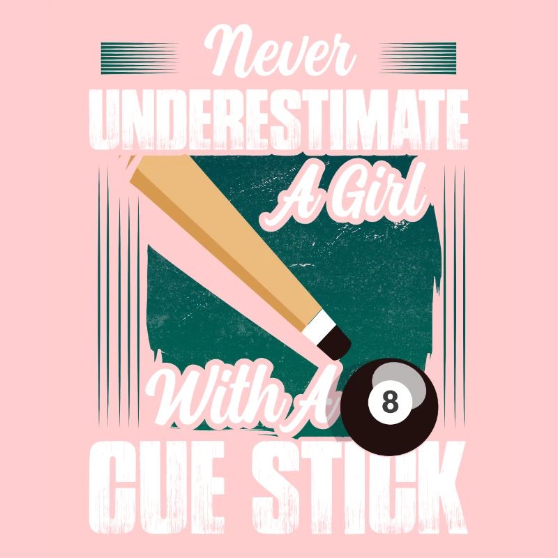 Une fille avec un bâton de queue Billard billard billard jouer