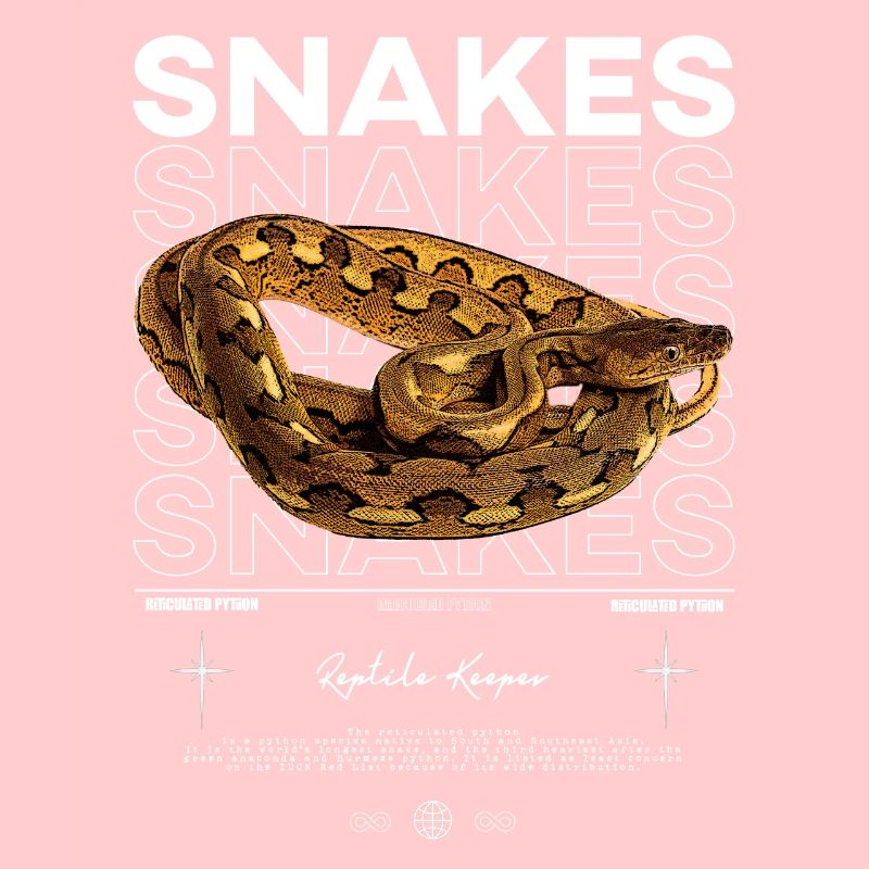 Python réticulé Streetwear Reptile Keeper