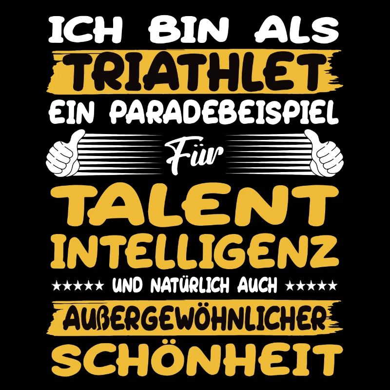 Triathlet ein Paradebeispiel Triathlet