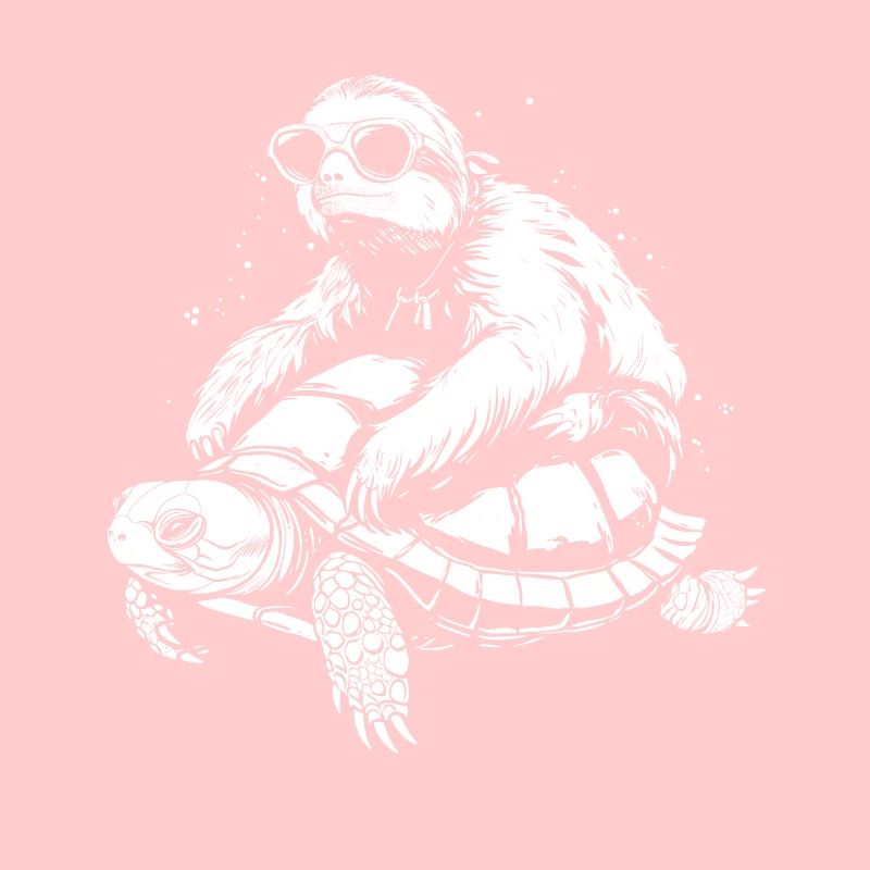 Faultier Schildkröte Lustig Geschenk