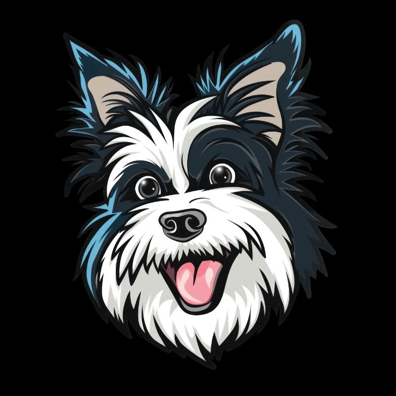 Biewer Terrier | Cartoon Artwork