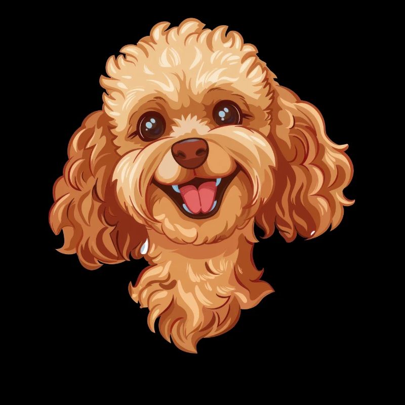 Caniche jouet | Caniche jouet | Illustration de dessin animé