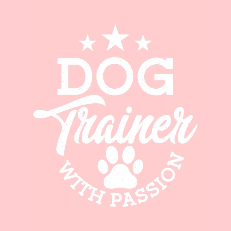 Dog Trainer With Passion Job Saying Training
