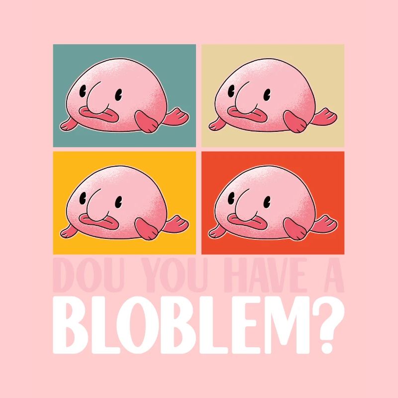 Cute Blob Fish Ugly Fish