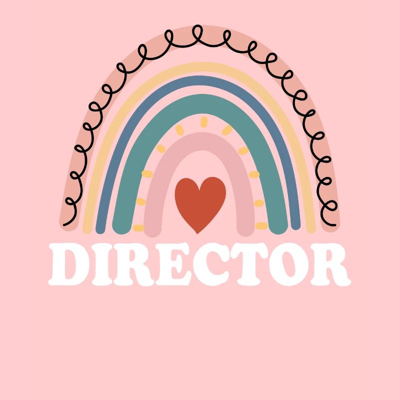 Director Funny Filmmaking Boho Rainbow Director