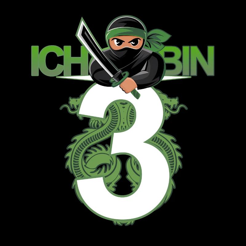 3. Geburtstag Ninja Kostüm 3 Jahre alt Junge