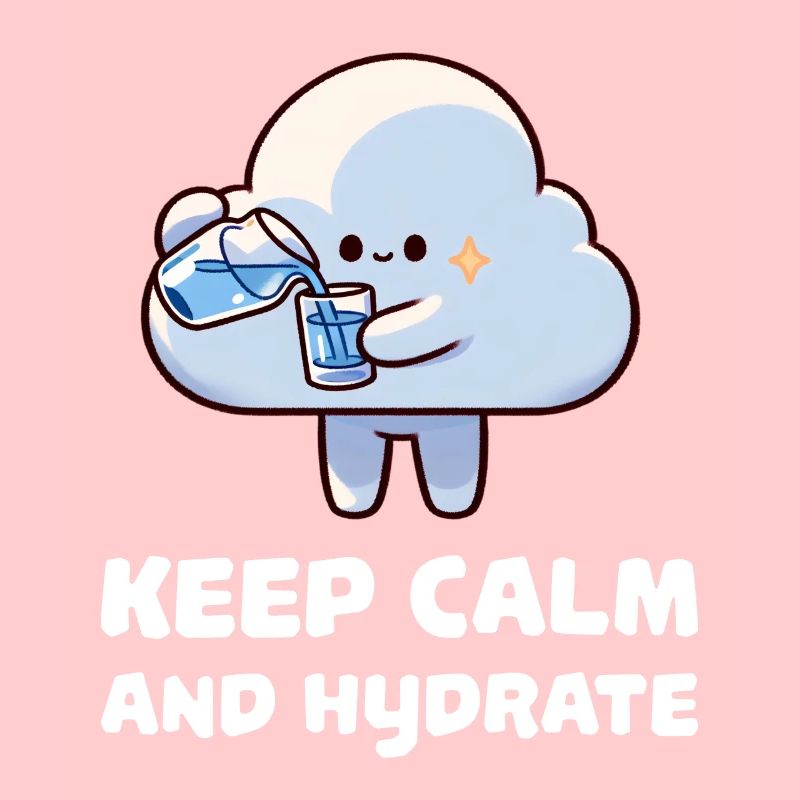 keep calm and hydrate