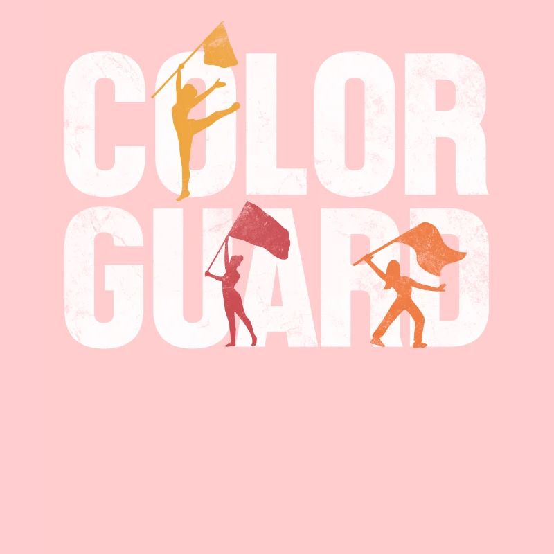 Garde de couleur mi-temps spectacle drapeau spinners drôle