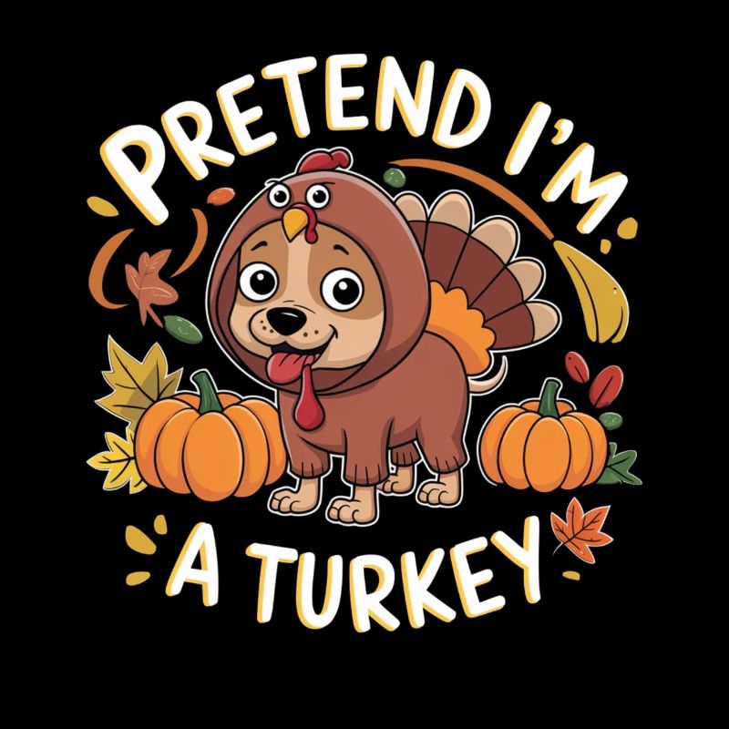 Chien déguisé en Dinde - Thanksgiving Fun