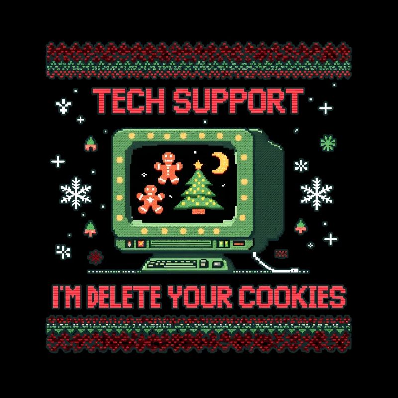 Tech Christmas – Delete Cookies Humor
