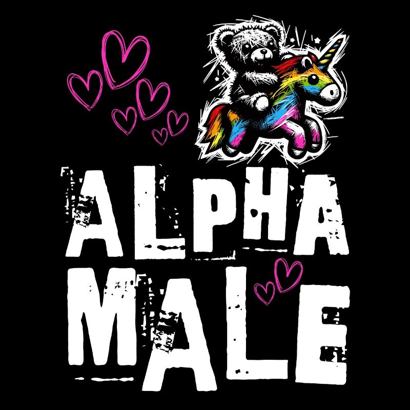 Alpha Einhorn - Süßer Teddy reitet auf Einhorn