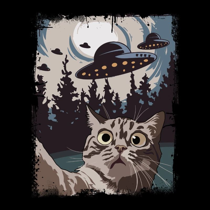 Funny Cats Selfie Ufo