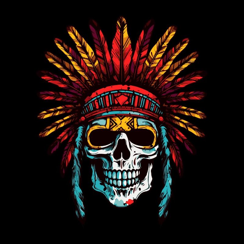 Apache Totenkopf Indianer