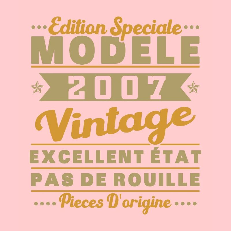 2007 Module Vintage Rétro Cadeau d’anniversaire
