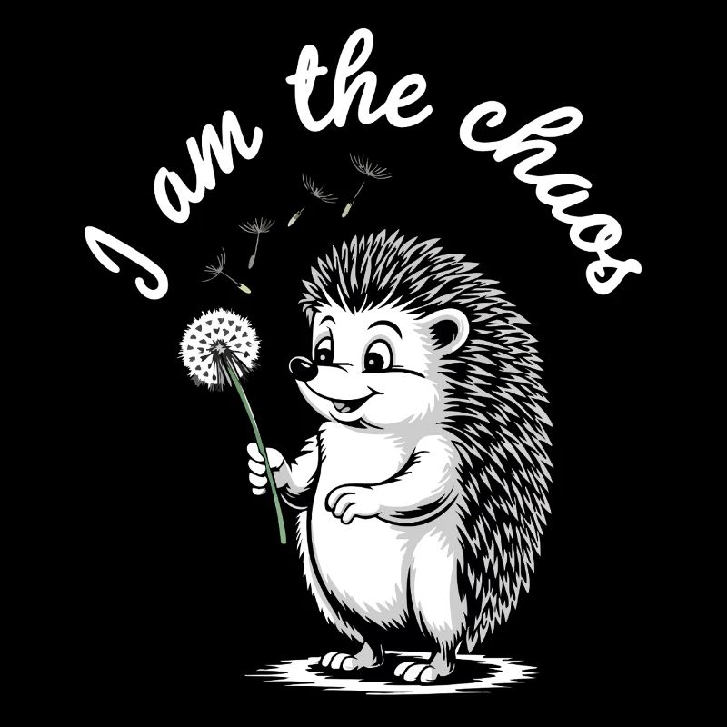 Ich bin das Chaos Lustiger Igel Löwenzahn Sarkastisch