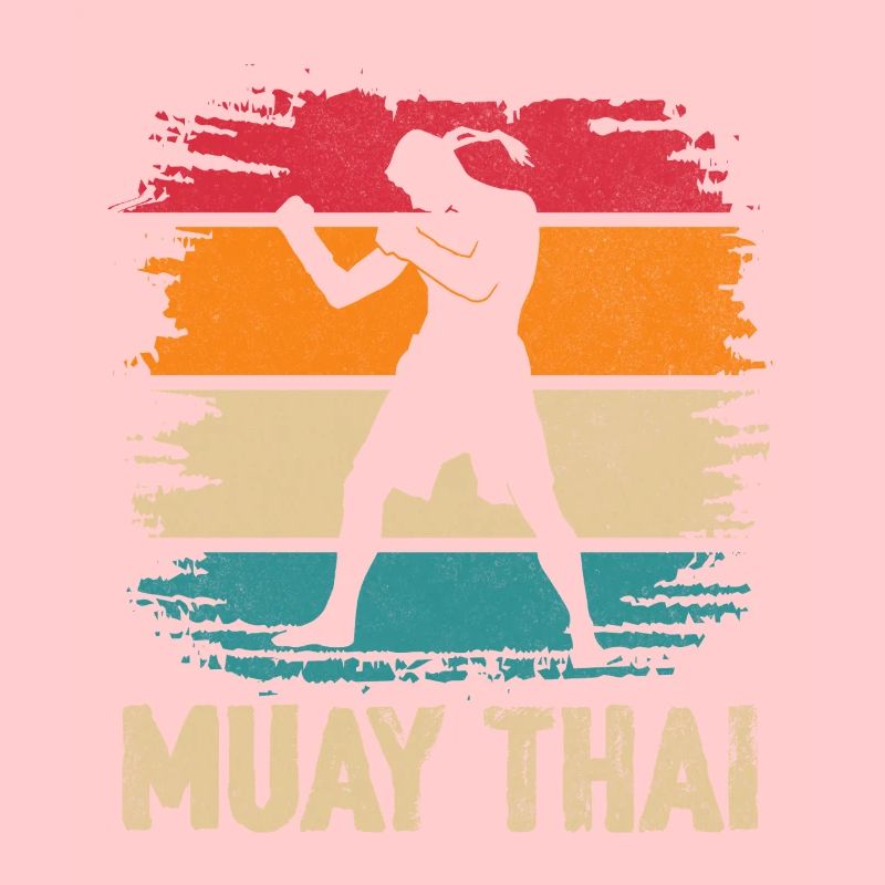 Muay Thai Retro Thai Boxe Art de huit membres