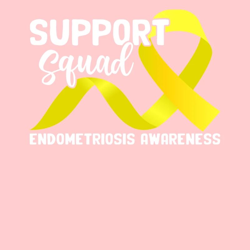 Support Squad Yellow Ribbon Endo Endometriosis