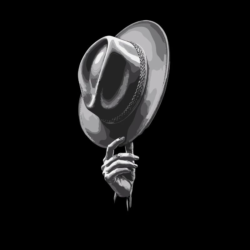 Lifting Up Hat Gentleman Stylish Gesture