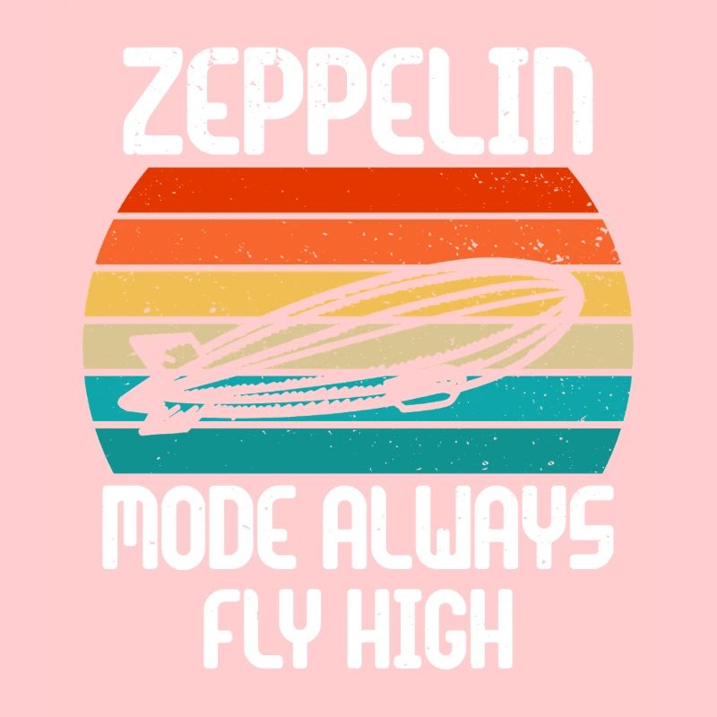 Dirigeable Zeppelin vintage 70 ans