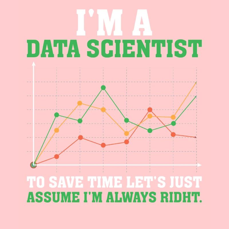 Ich bin ein Datenwissenschaftler Tabellenkalkulation Statistiker Daten