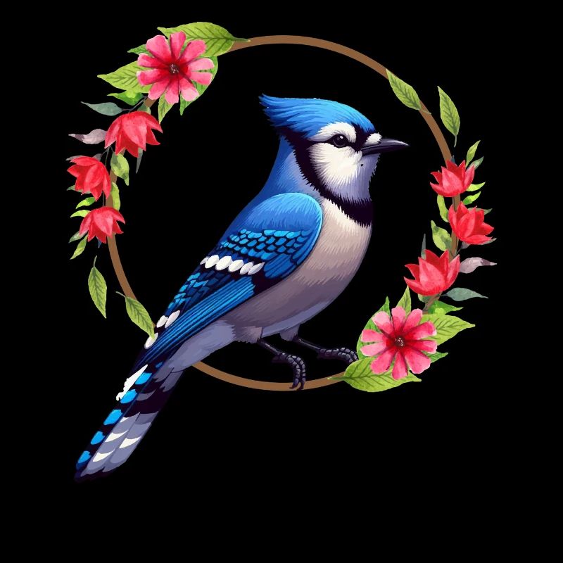 Blue Jay Bird Cyanocitta Cristata Ornithologist