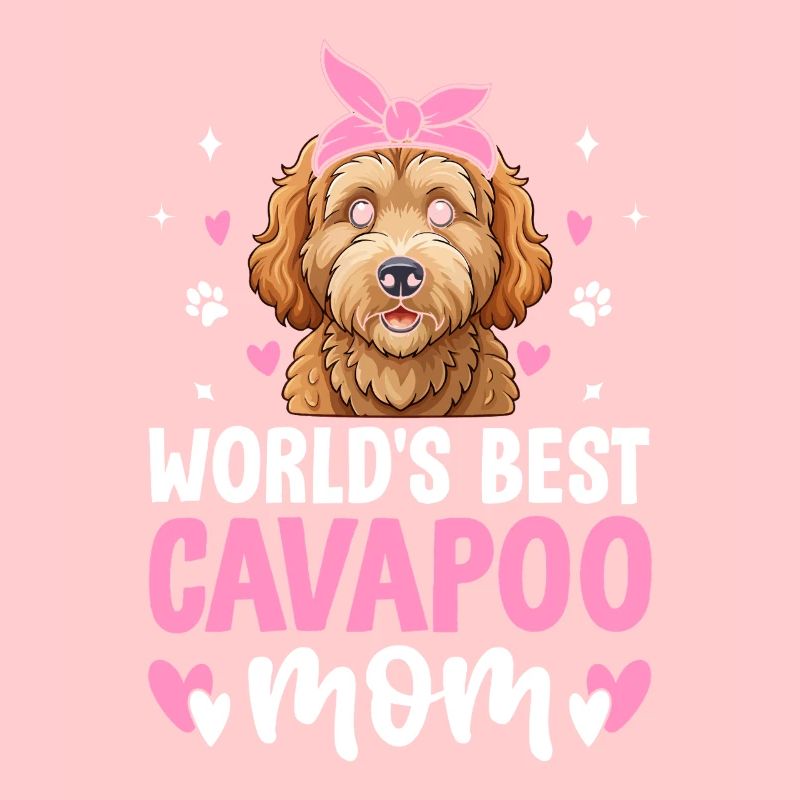Cavapoo Maman Appréciation Cavadoodle Drôle Chien de compagnie