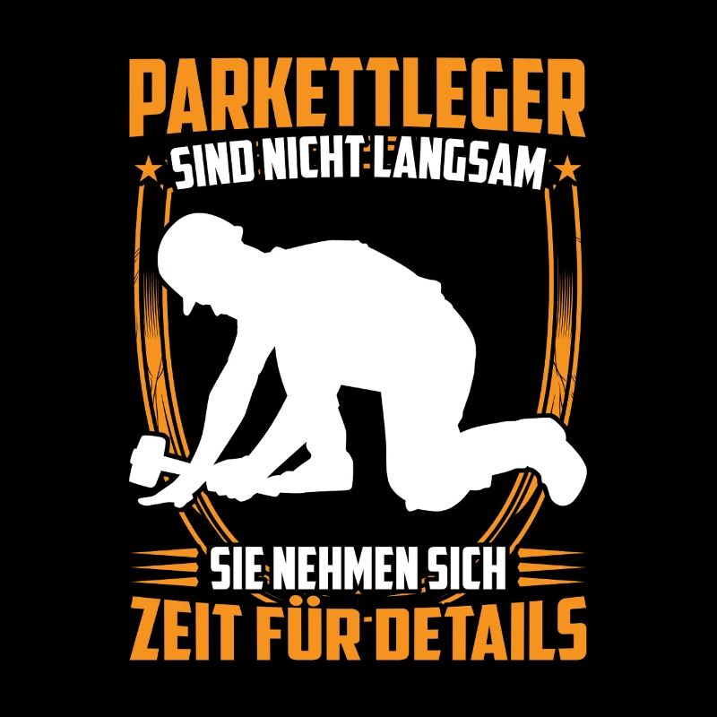 Parkettleger ist langsam Fußbodenleger