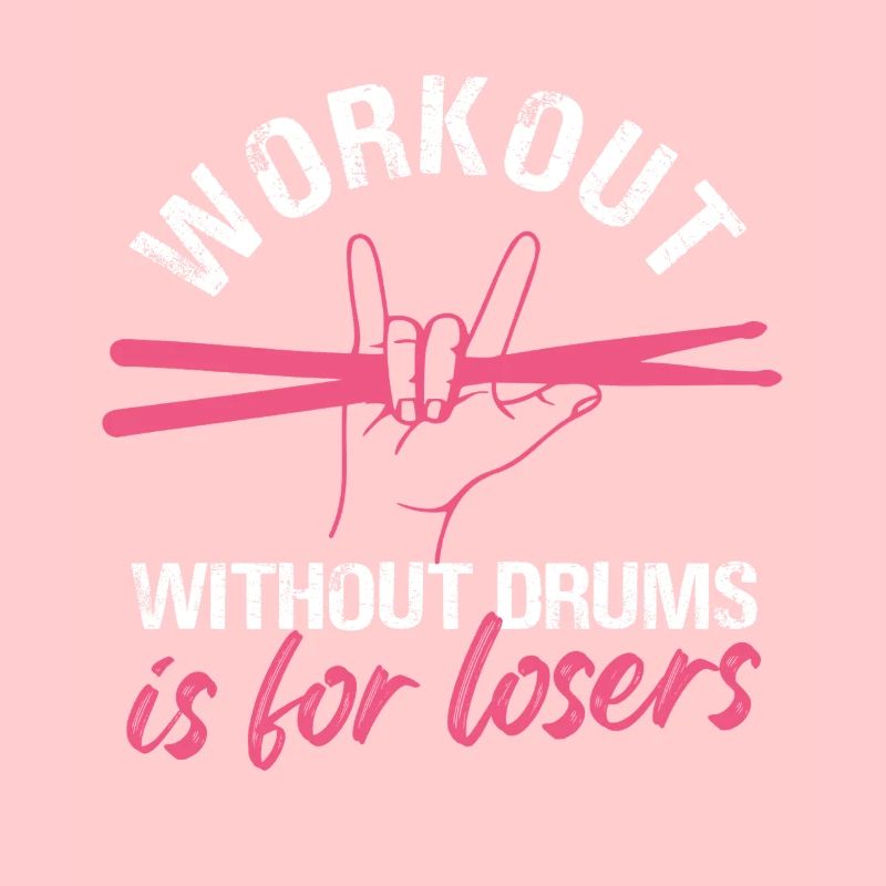 Bold Workout Drumming Design