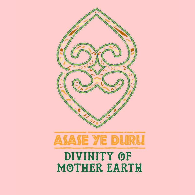 Black History Asase Ye Duru Divinity Symbol print