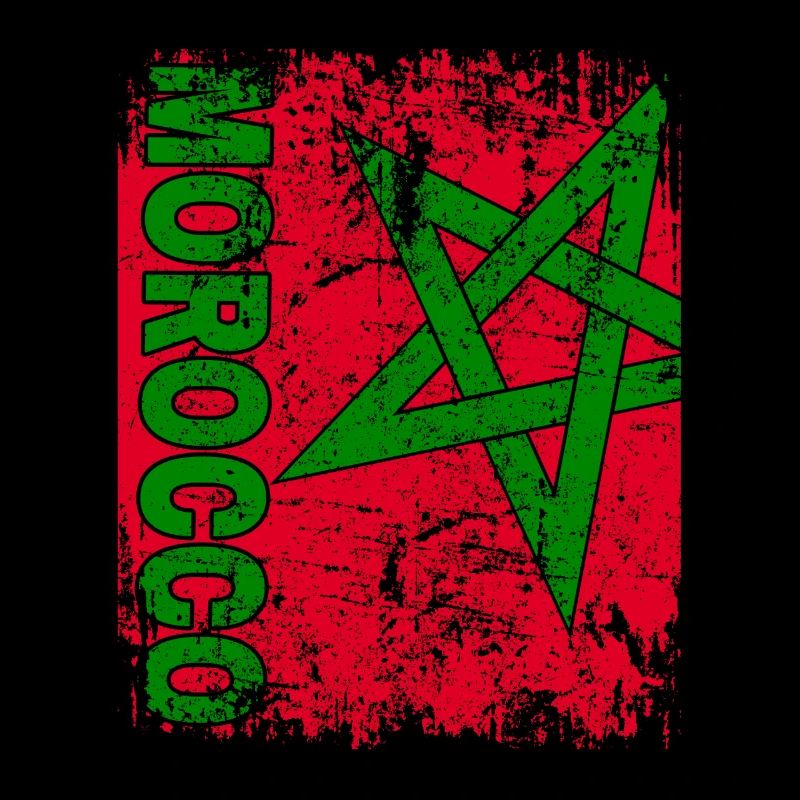 DRAPEAU MAROC - Grand drapeau marocain