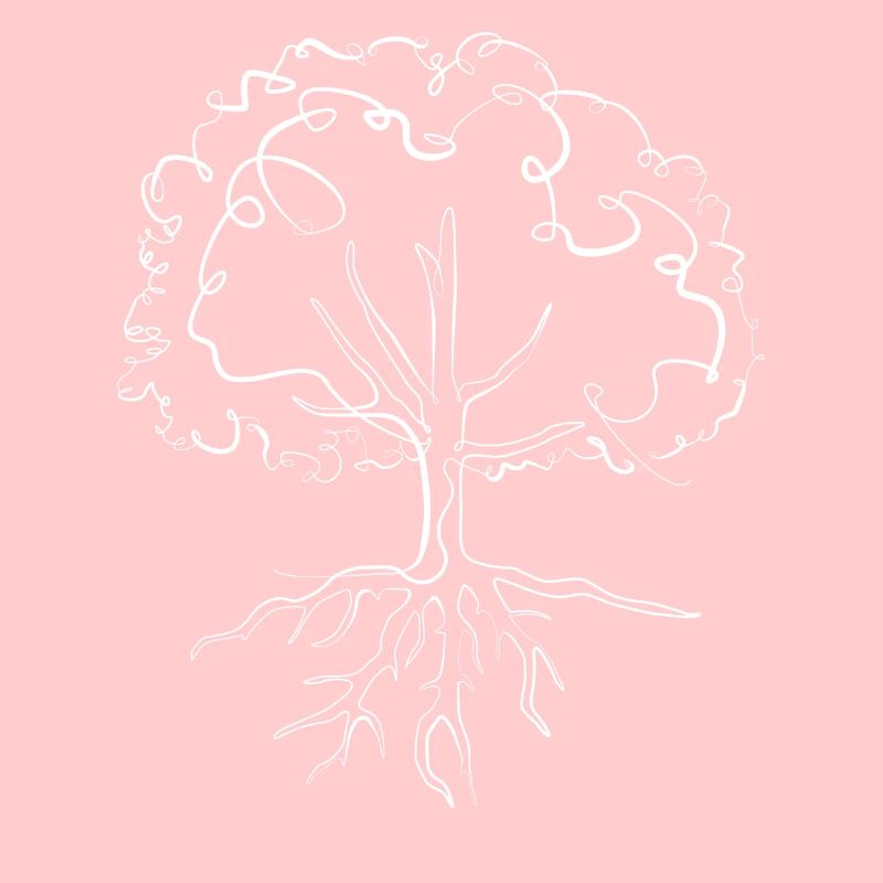 Baum mit Wurzeln Umweltschutz - one line drawing