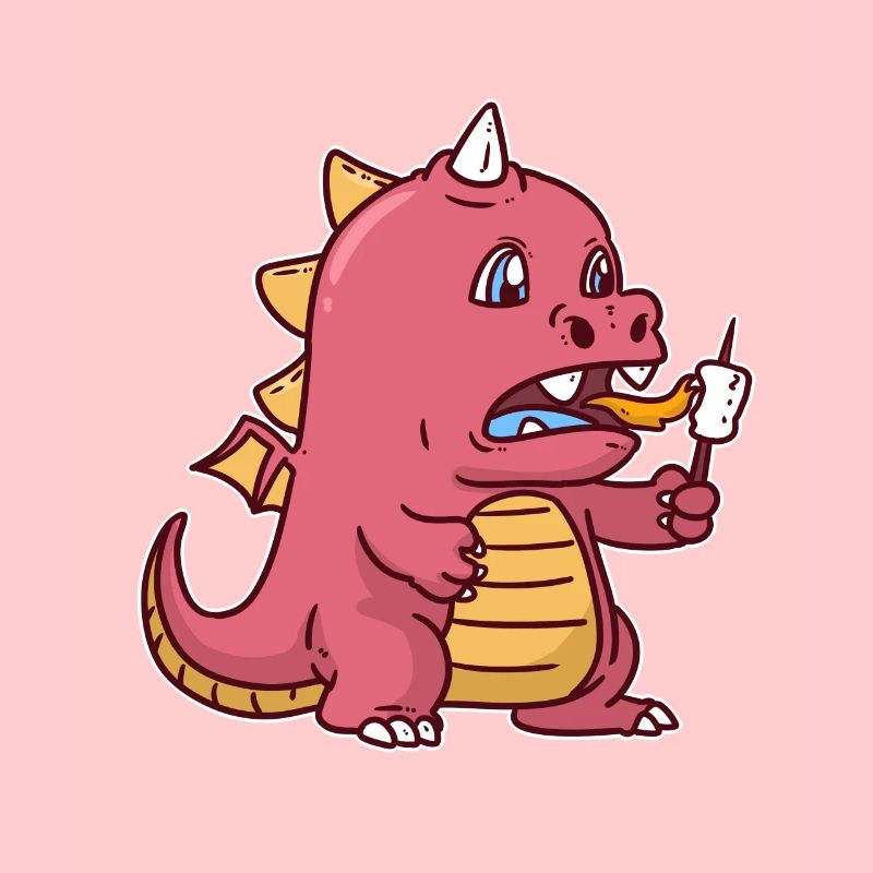 Drachen Drache Marshmallow